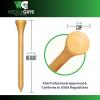 imageWedge Guys Bamboo Golf Tees 234quot  100250500 or 1000 pcs  Extra Durable ampamp Stronger Than Wood Tees  Biodegradable ampamp Less Friction  PGA Professional Approved Golf Tees Bulk Bag