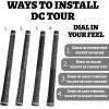 imageWedge Guys DC Tour Golf Grips  4 Grip Zones for Supreme Comfort ampamp Control  AllWeather Performance Golf Club Grips Replacement for Regripping Wedges Drivers Irons Woods Hybrids Midsize or StandardBlack 7 Pack