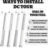 imageWedge Guys DC Tour Golf Grips  4 Grip Zones for Supreme Comfort ampamp Control  AllWeather Performance Golf Club Grips Replacement for Regripping Wedges Drivers Irons Woods Hybrids Midsize or StandardWhite 3 Pack