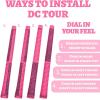 imageWedge Guys DC Tour Golf Grips Kit  4 Grip Zones for Supreme Comfort ampamp Control  AllWeather Performance Golf Club Grips Replacement for Regripping Wedges Drivers Irons Hybrids Midsize or StandardPink