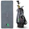 imageWedge Guys Large Golf Tour Towel 40quot x 17quot Microfiber with Hole  Soft ampamp Tough Waffle Caddy Towel for Golf Bag ampamp Clubs Grey Color Accessories for Men