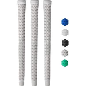 imageWedge Guys DC Tour Golf Grips  4 Grip Zones for Supreme Comfort ampamp Control  AllWeather Performance Golf Club Grips Replacement for Regripping Wedges Drivers Irons Woods Hybrids Midsize or StandardGray 3 Pack