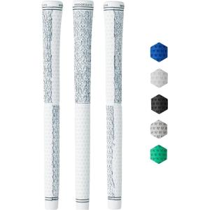 imageWedge Guys DC Tour Golf Grips  4 Grip Zones for Supreme Comfort ampamp Control  AllWeather Performance Golf Club Grips Replacement for Regripping Wedges Drivers Irons Woods Hybrids Midsize or StandardWhite 3 Pack