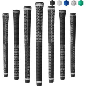 imageWedge Guys DC Tour Golf Grips  4 Grip Zones for Supreme Comfort ampamp Control  AllWeather Performance Golf Club Grips Replacement for Regripping Wedges Drivers Irons Woods Hybrids Midsize or StandardBlack 7 Pack