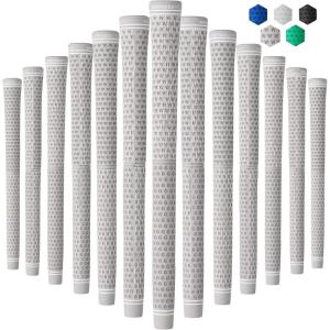imageWedge Guys DC Tour Golf Grips  4 Grip Zones for Supreme Comfort ampamp Control  AllWeather Performance Golf Club Grips Replacement for Regripping Wedges Drivers Irons Woods Hybrids Midsize or StandardGray 13 Pack