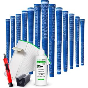 imageWedge Guys DC Tour Golf Grips Kit  4 Grip Zones for Supreme Comfort ampamp Control  AllWeather Performance Golf Club Grips Replacement for Regripping Wedges Drivers Irons Hybrids Midsize or StandardBlue