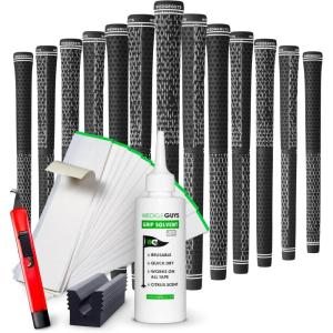 imageWedge Guys DC Tour Golf Grips Kit  4 Grip Zones for Supreme Comfort ampamp Control  AllWeather Performance Golf Club Grips Replacement for Regripping Wedges Drivers Irons Hybrids Midsize or StandardBlack