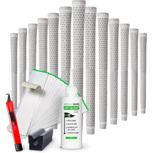 imageWedge Guys DC Tour Golf Grips Kit  4 Grip Zones for Supreme Comfort ampamp Control  AllWeather Performance Golf Club Grips Replacement for Regripping Wedges Drivers Irons Hybrids Midsize or StandardGray