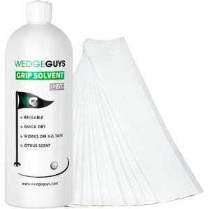 imageWedge Guys Professional Golf Grip Tape Solvent for Regripping Golf Clubs  Golf Grip Solvent Solution for Easy Regripping and Golf Club Repair 32 Ounce Solvent  50 Grip Tape Strips