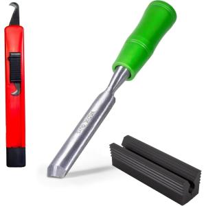 imageWedge Guys Rubber Vise Clamp ampamp Kit with Retractable Hook Blade for Regripping Golf Clubs Wedges Irons Drivers Putters  Free Golf Ball Marker Included with Each Rubber Vise Clamp KitRemover Kit