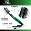 image:imageWedge Guys Golf Club Brush Groove Cleaner with Retractable Zipline and Aluminum Carabiner Cleaning Tools
